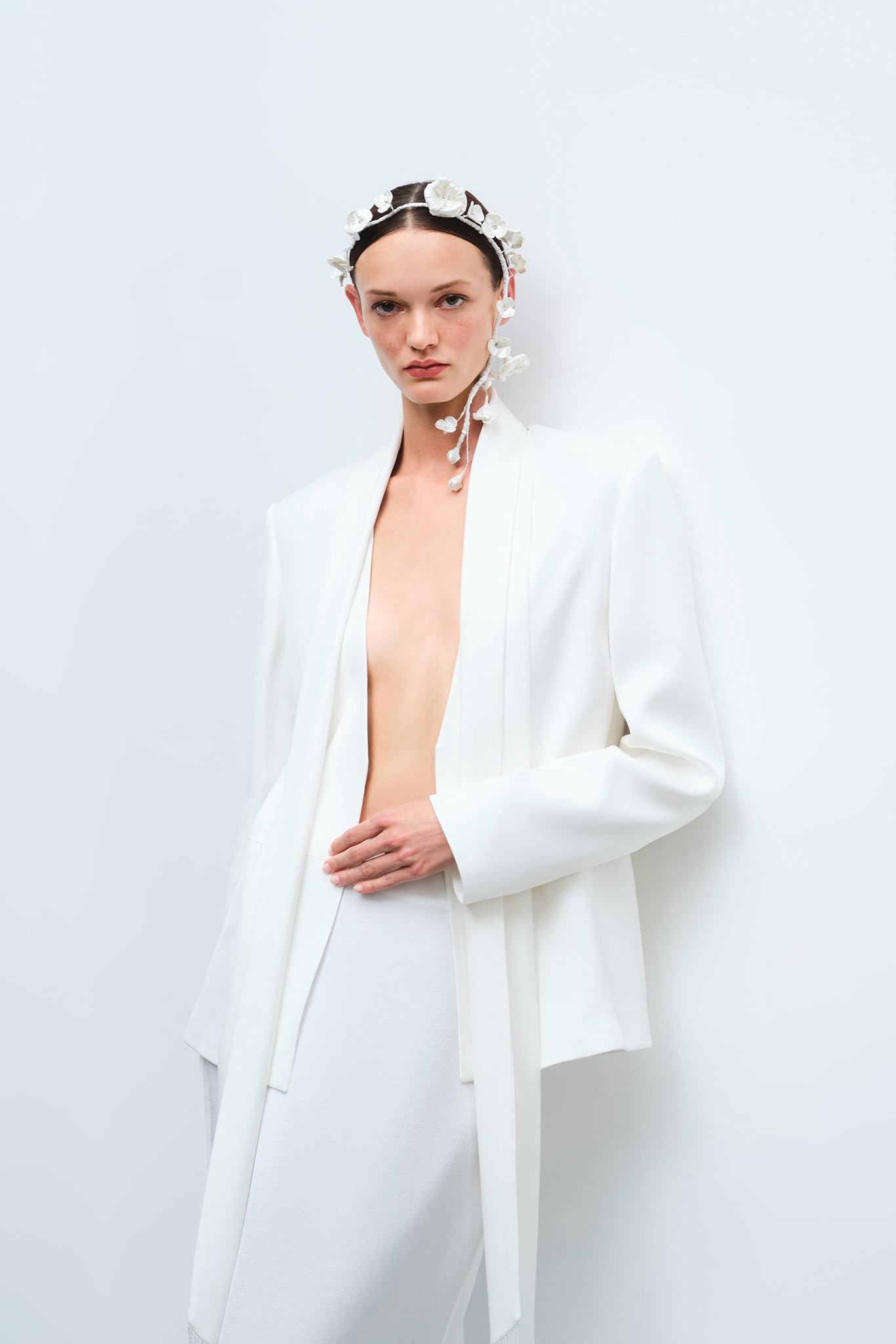 Sonia - Oversized Blazer with Scarf Detail