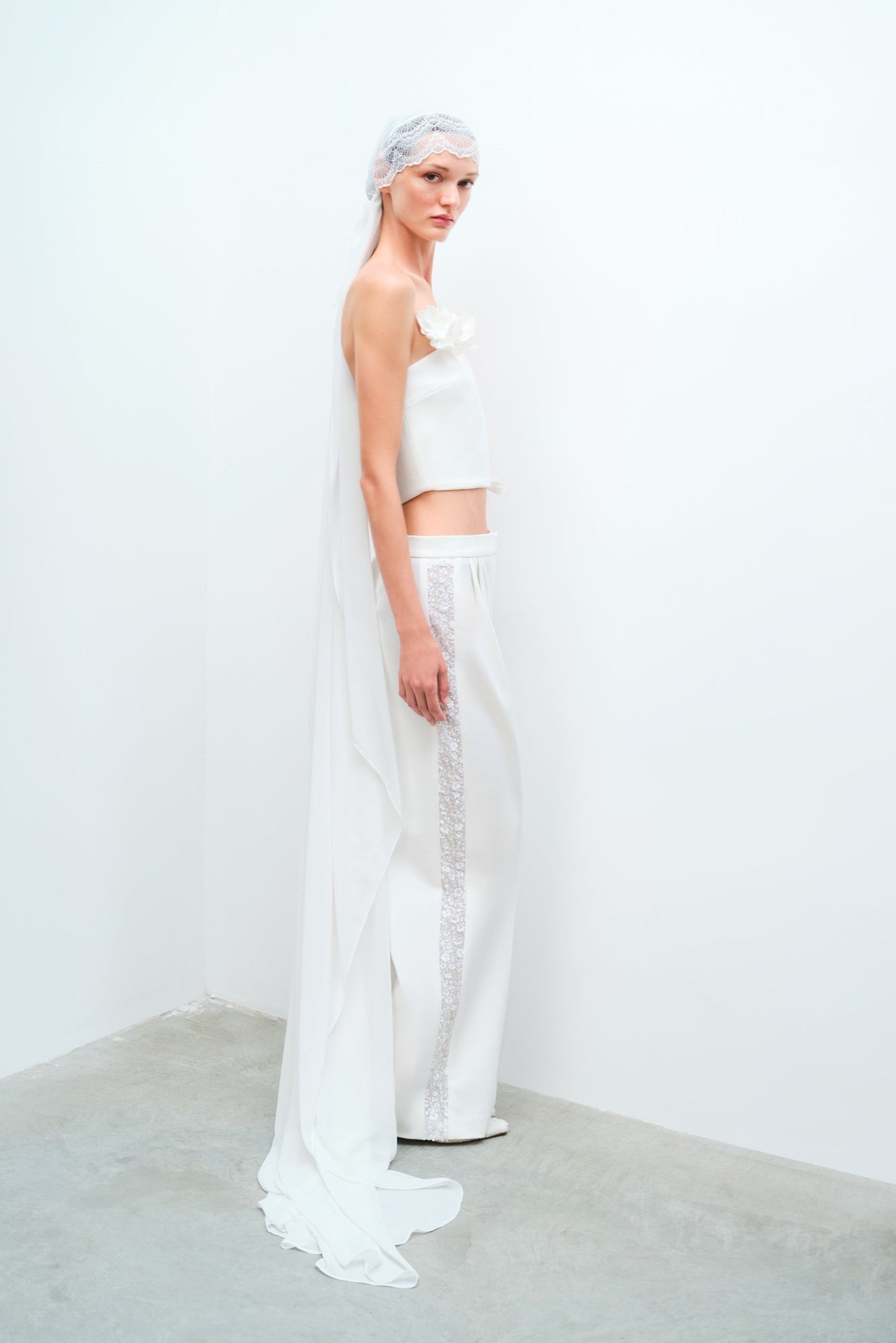 Jane - Double Pleated Tailored Trousers with Side Details