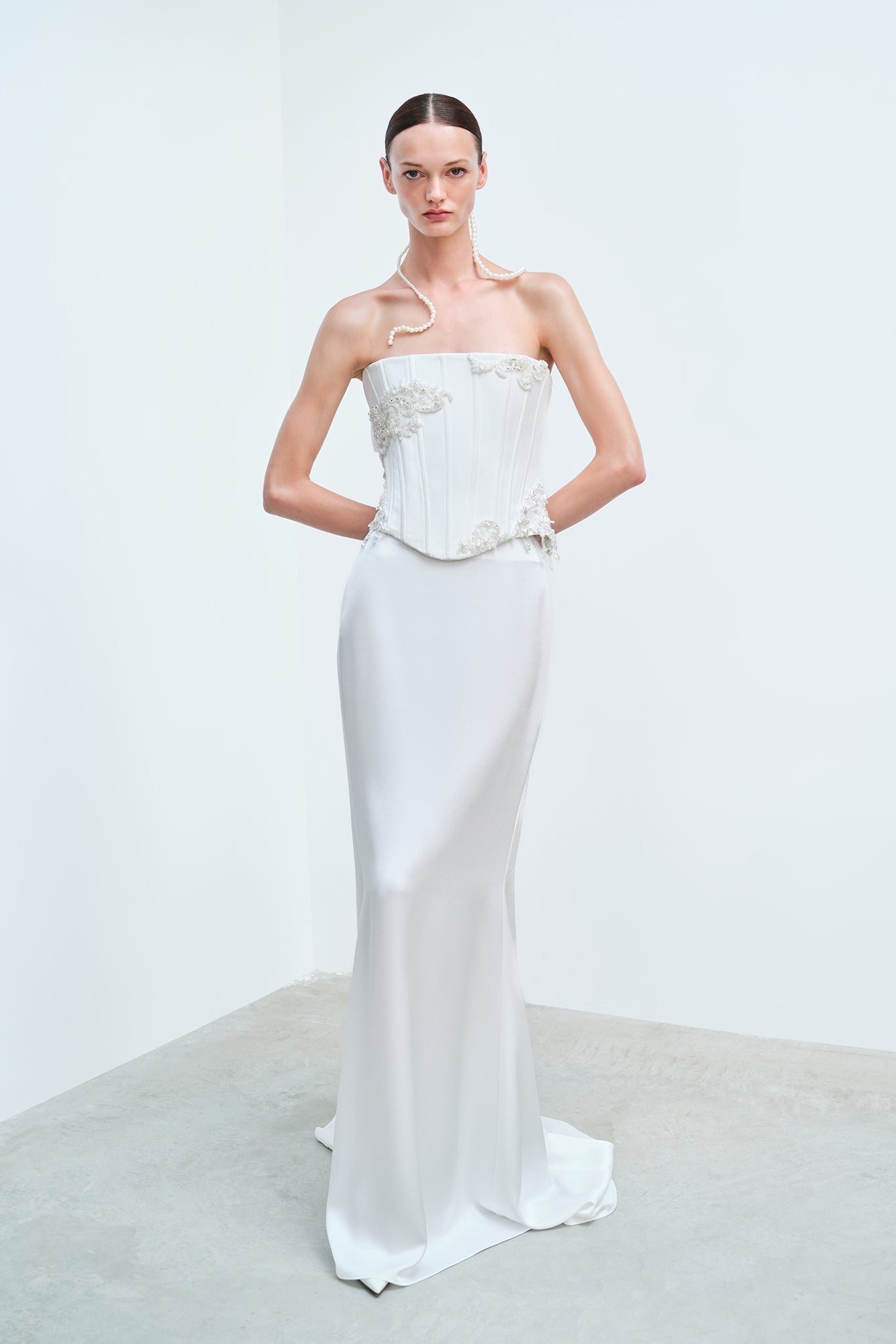 Selene - Applique Detailed Corset