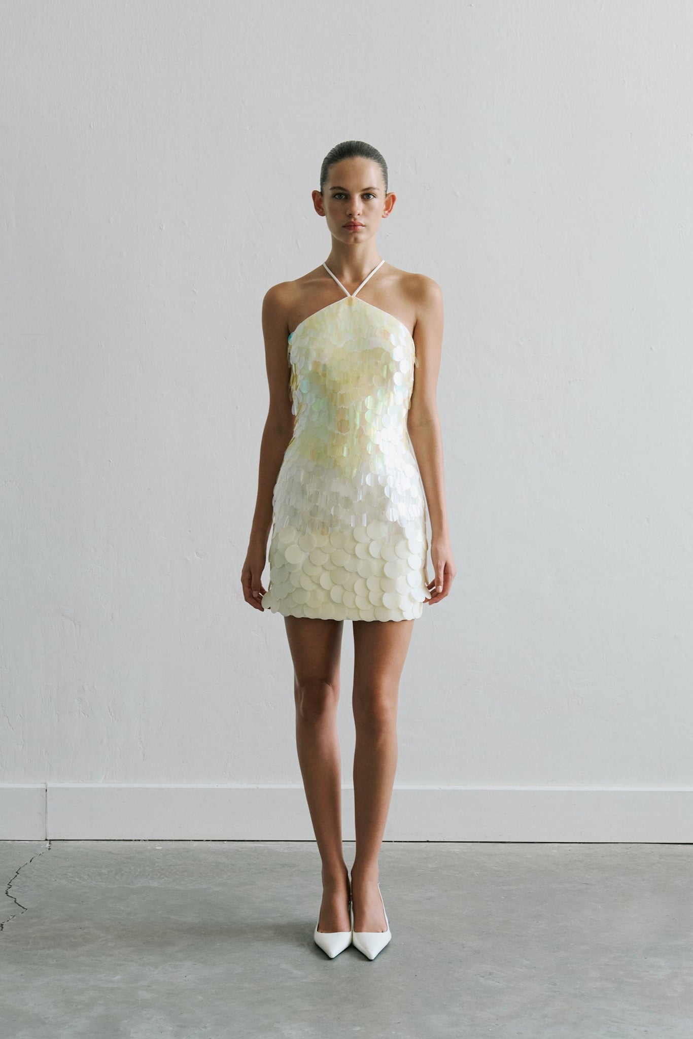 Veronica - Hand Stitched Sequin Detailed Mini Dress