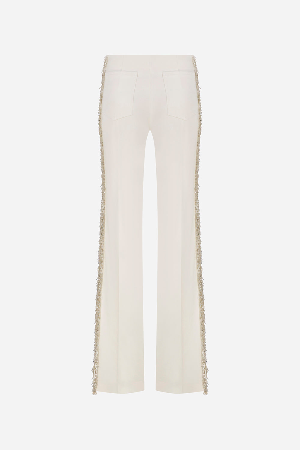 Macris - Beaded Fringe Detailed Trousers