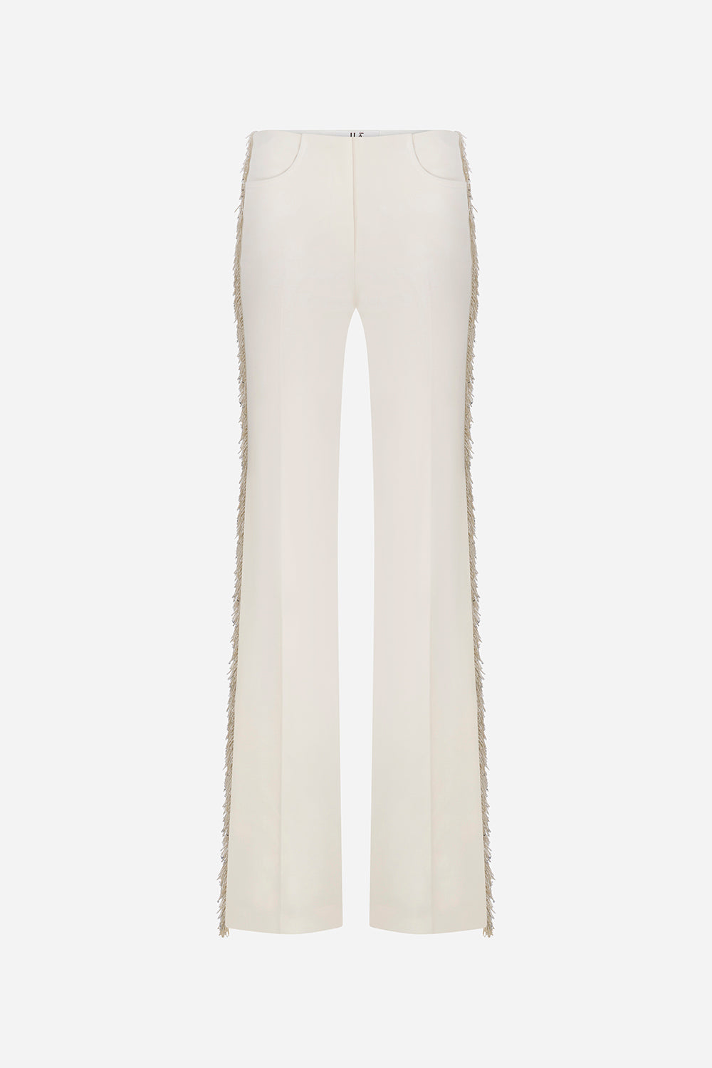 Macris - Beaded Fringe Detailed Trousers