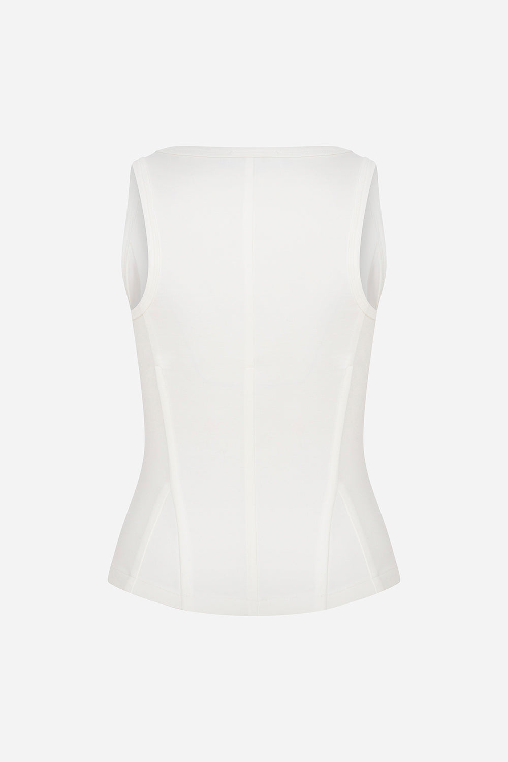 Lilou - U Neck Corset Detailed Tank Top