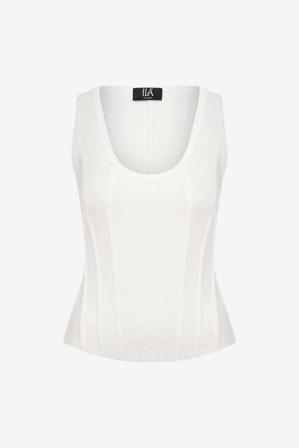 Lilou - U Neck Corset Detailed Tank Top