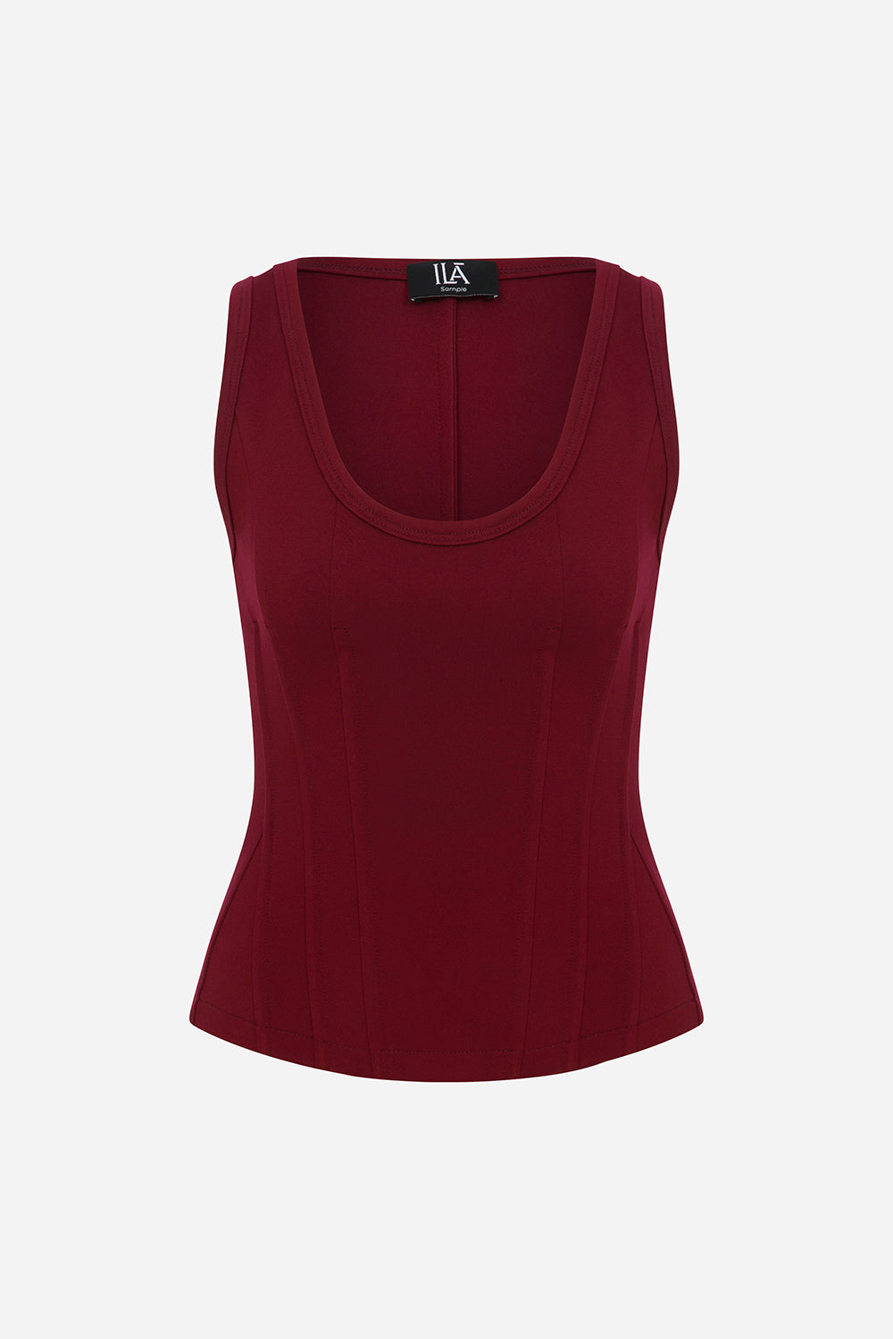 Lilou - U Neck Corset Detailed Tank Top