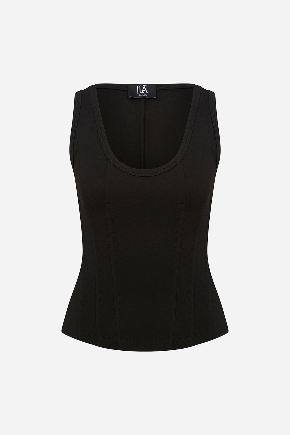 Lilou - U Neck Corset Detailed Tank Top