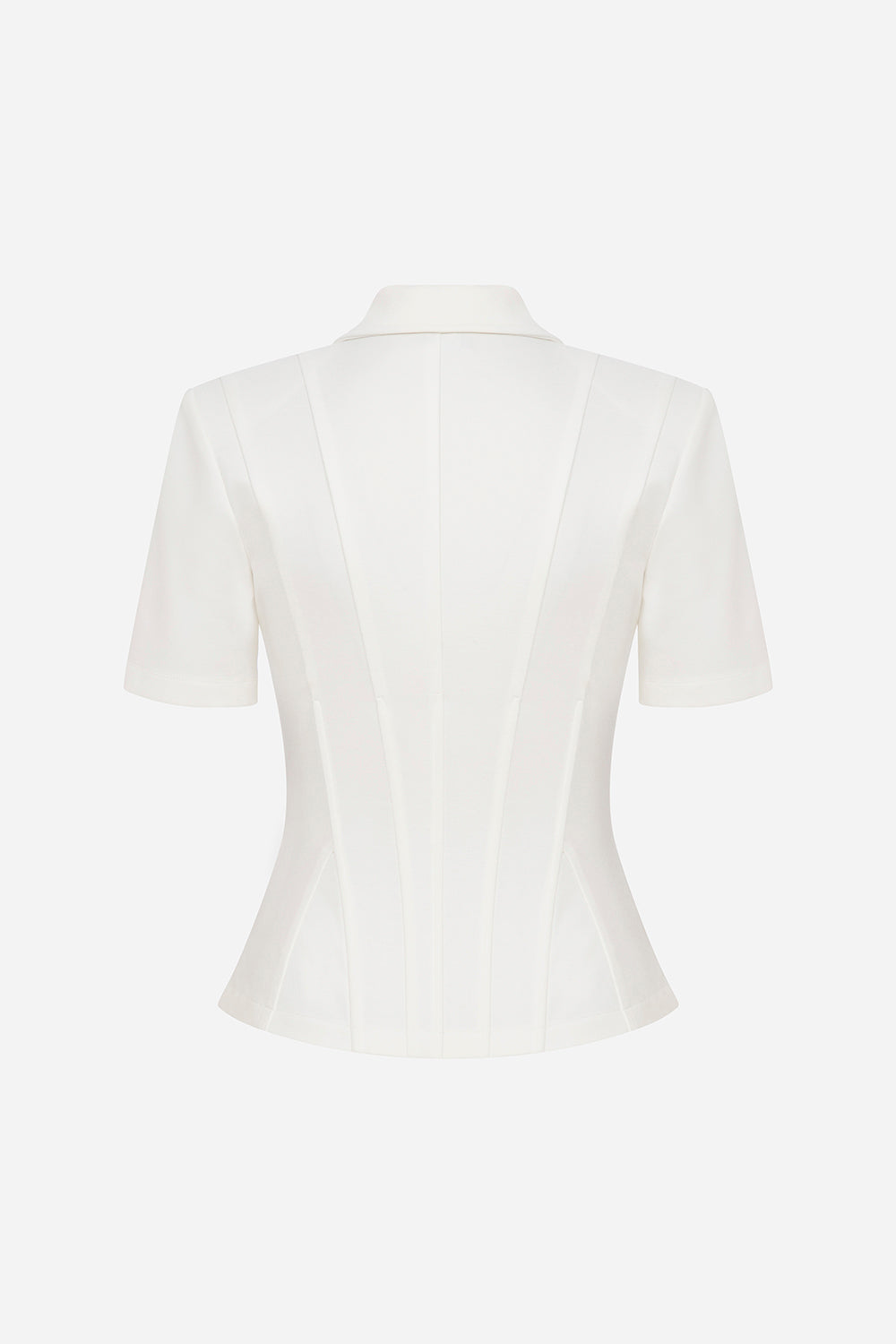 Kate - Polo Neck Corset Detailed T-Shirt