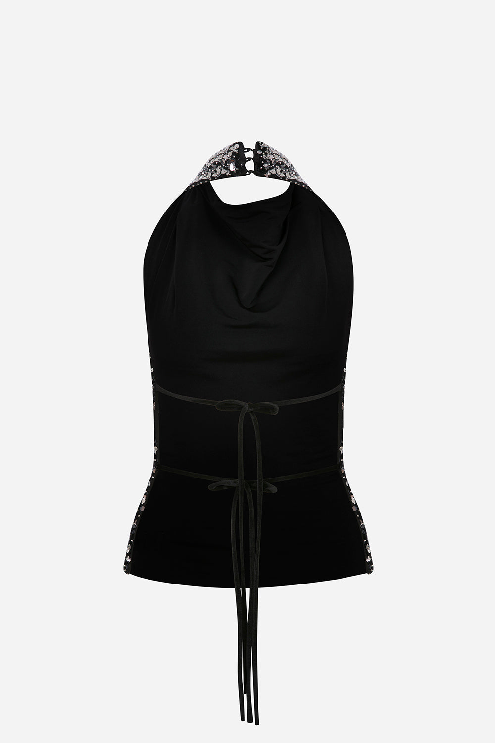 Elly - Backless Sequin Top
