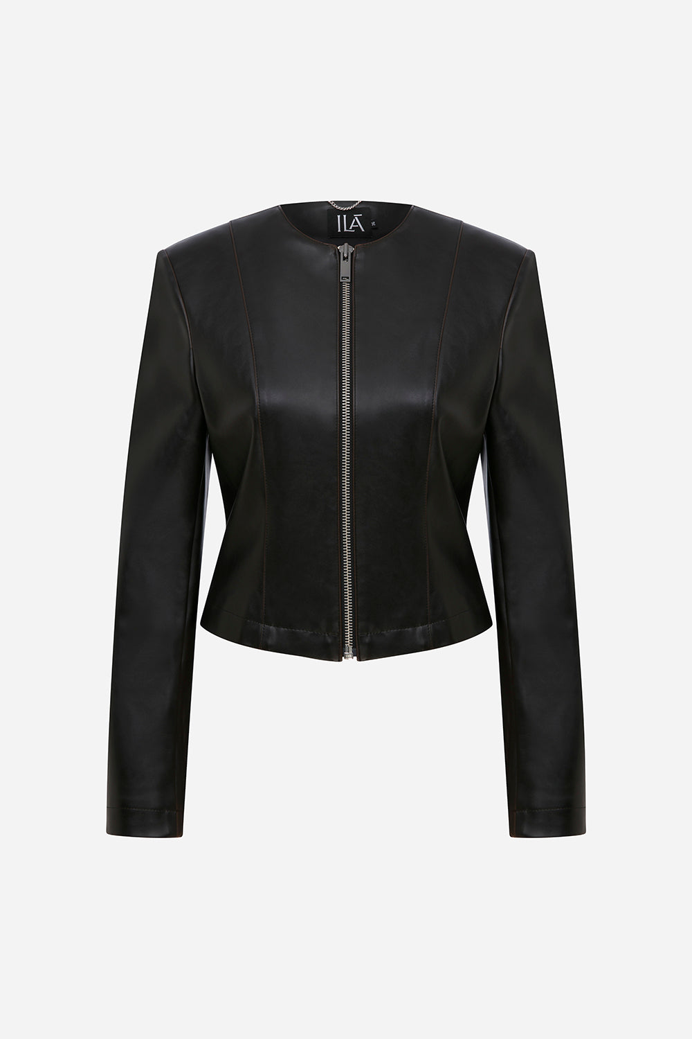 Lara - Zipper Detailed Leather Jacket
