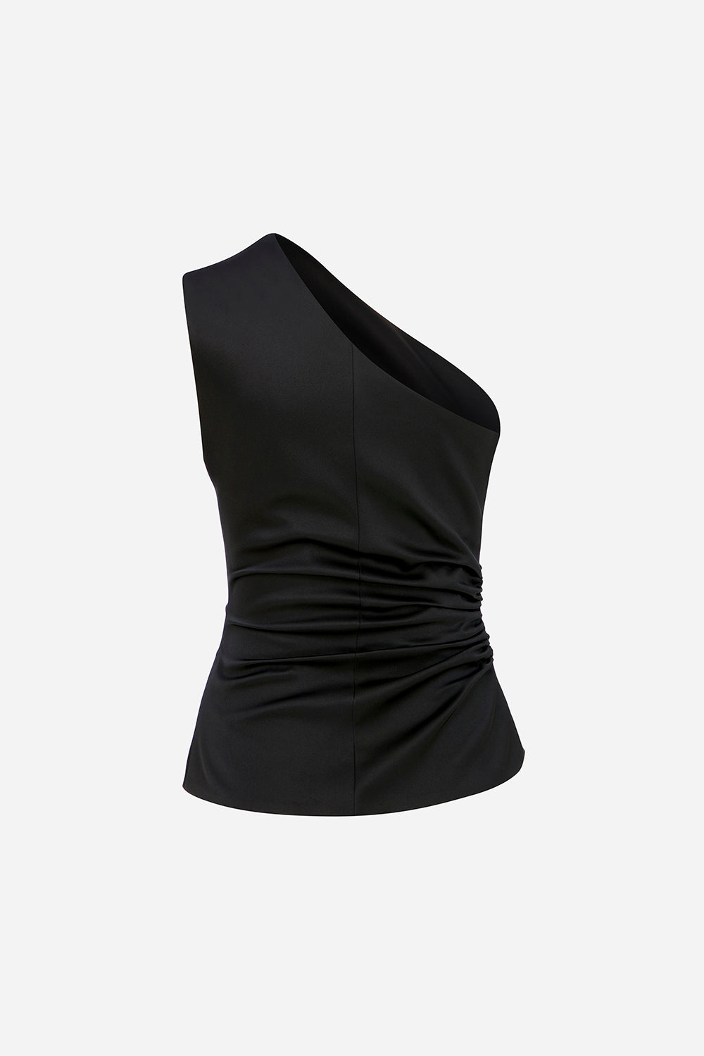 Kia - One Shoulder Drapped Detailed Blouse