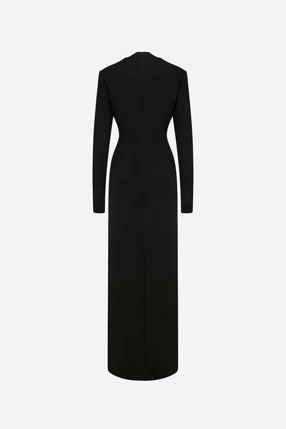 Noemie - Long Sleeve Dress with Front Slit Detail
