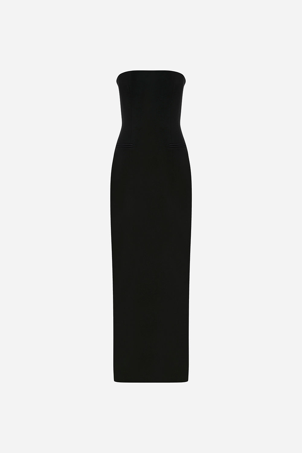 Camille - Strapless Tuxedo Maxi Dress