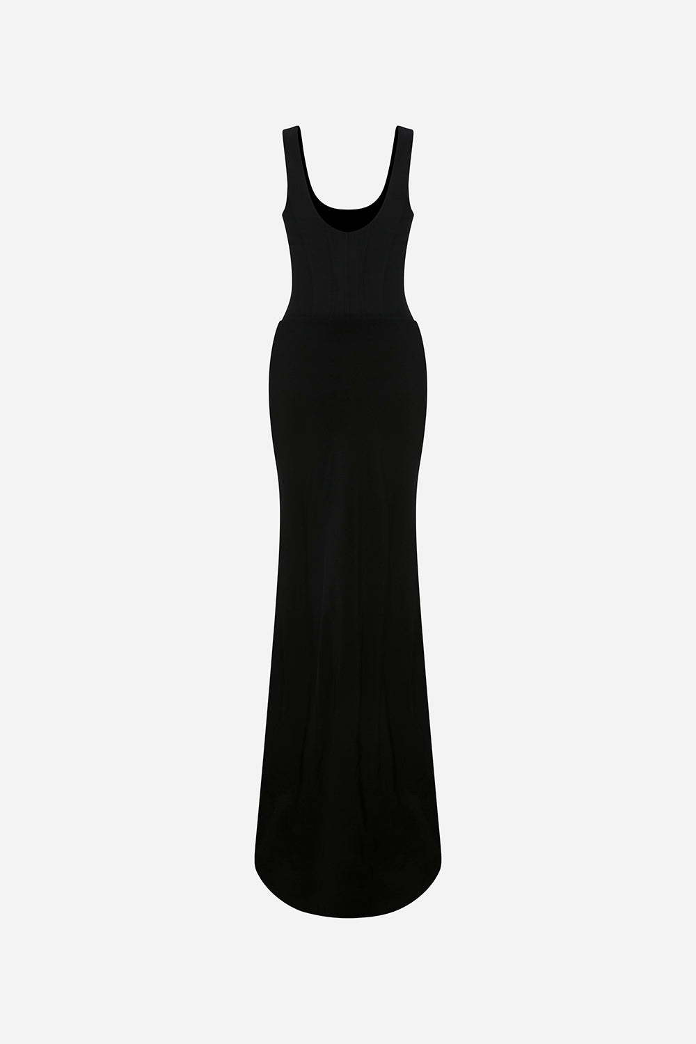Gigi - U Neck Corset Detailed Maxi Dress