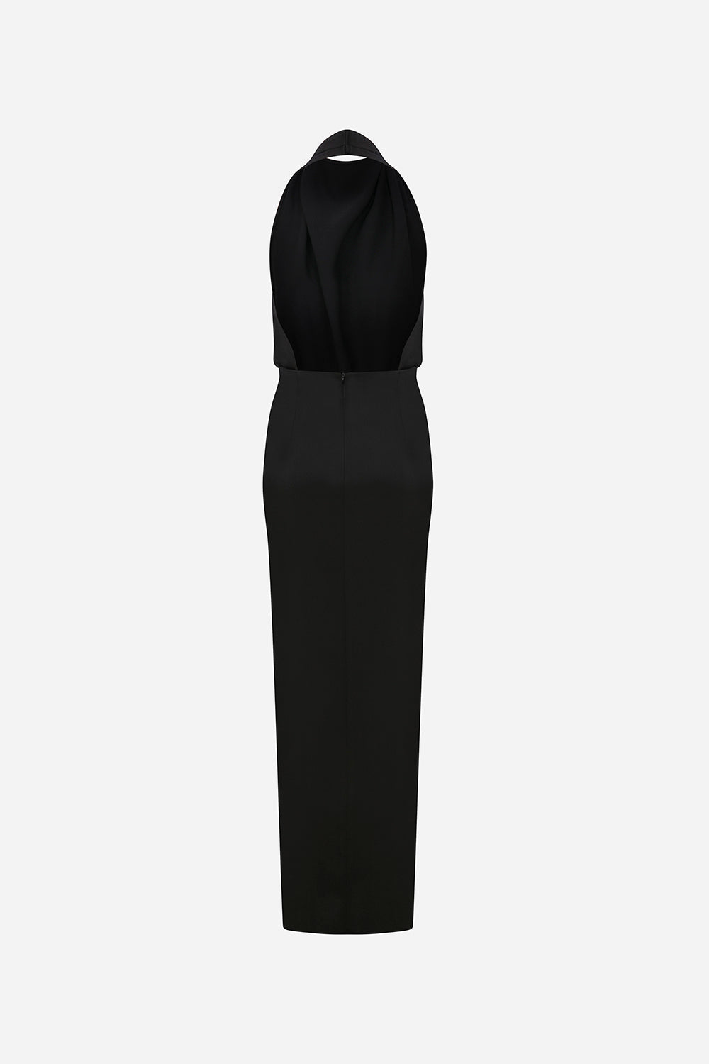 Alina - Satin Maxi Dress With Twist Detail
