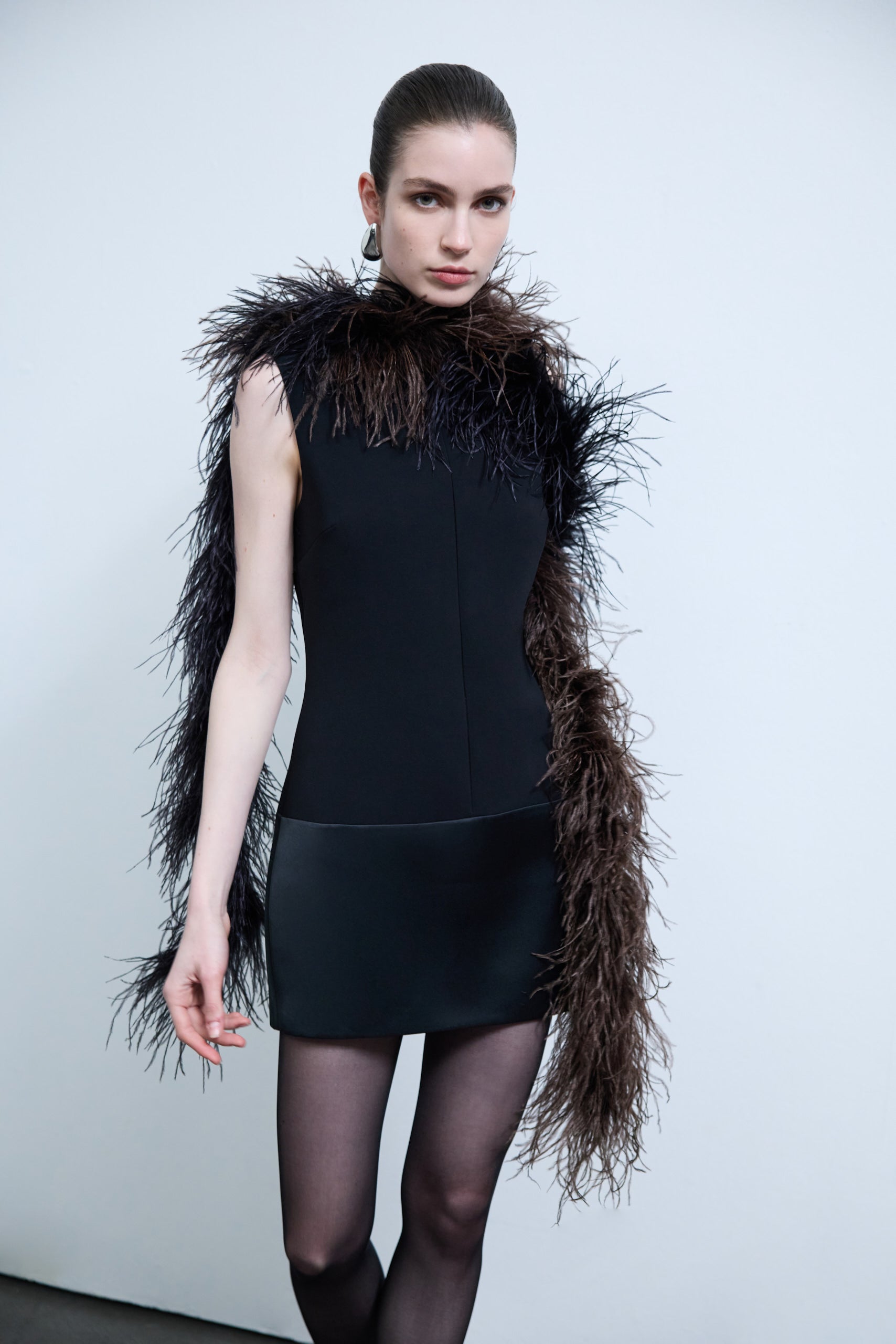 Lea - Mini Dress with Satin Detail