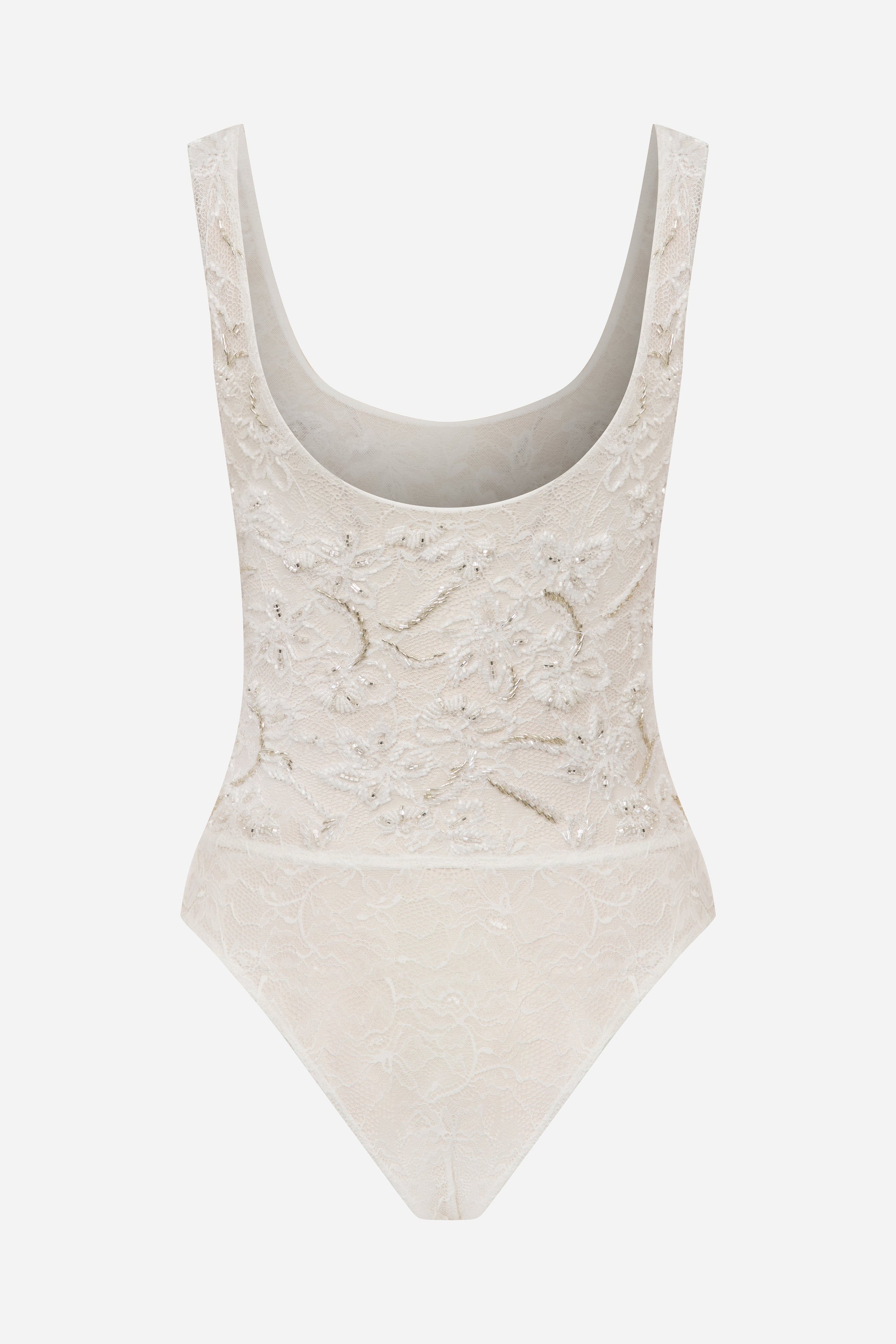 Ellie - U Neck Hand-Embroidered Lace Body