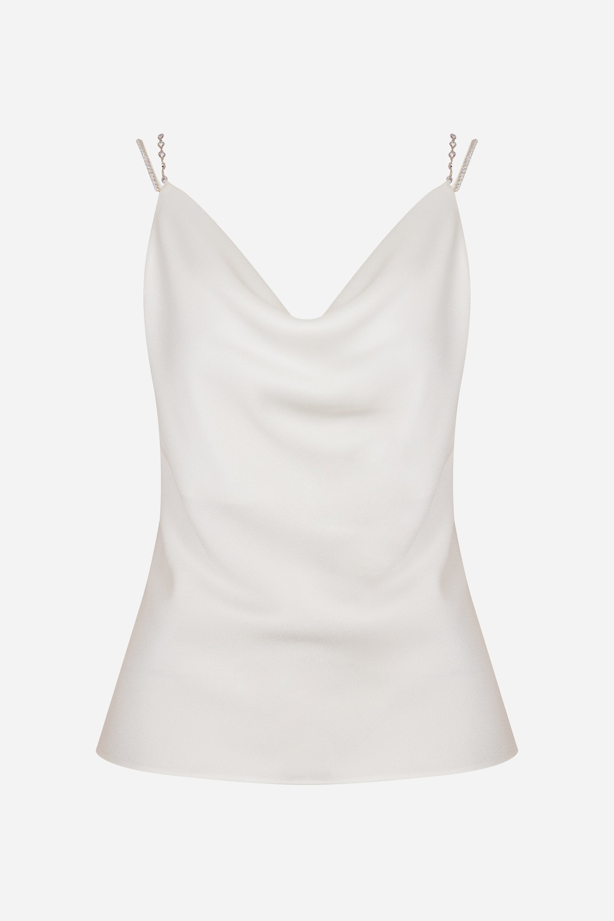 Viola - Cowl Neck Satin Blouse