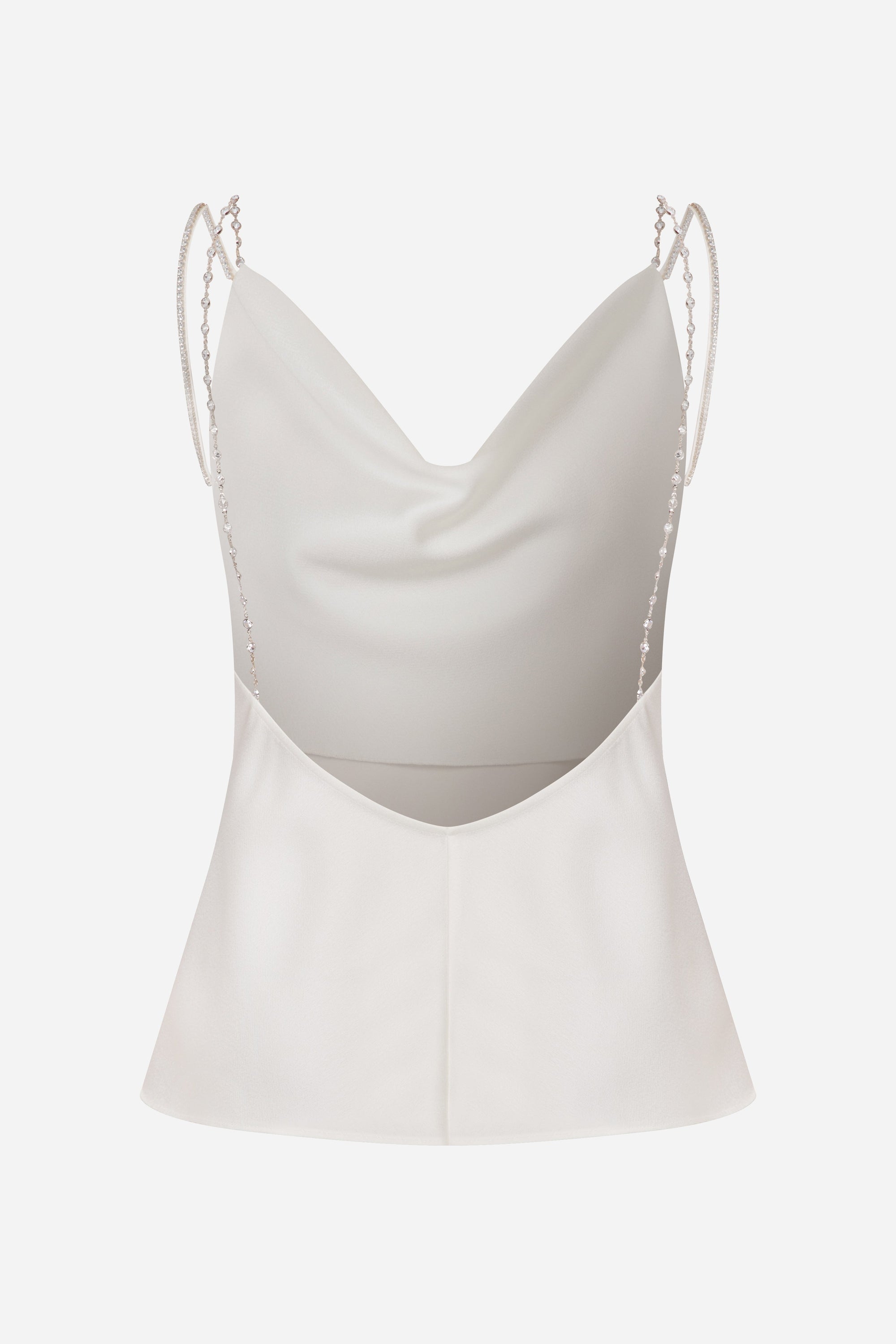 Viola - Cowl Neck Satin Blouse
