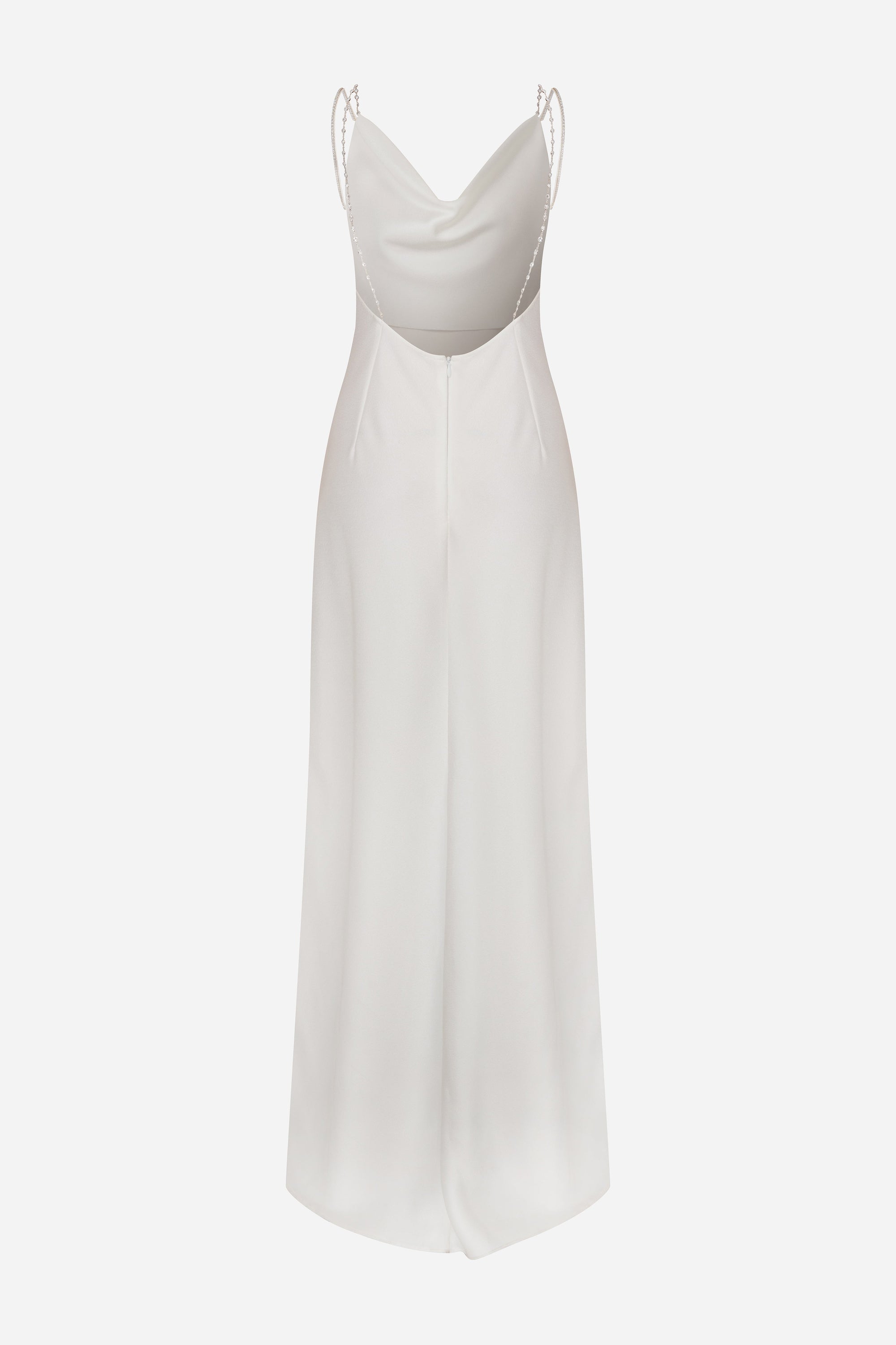 Vela - Cowl Neck Satin Maxi Dress