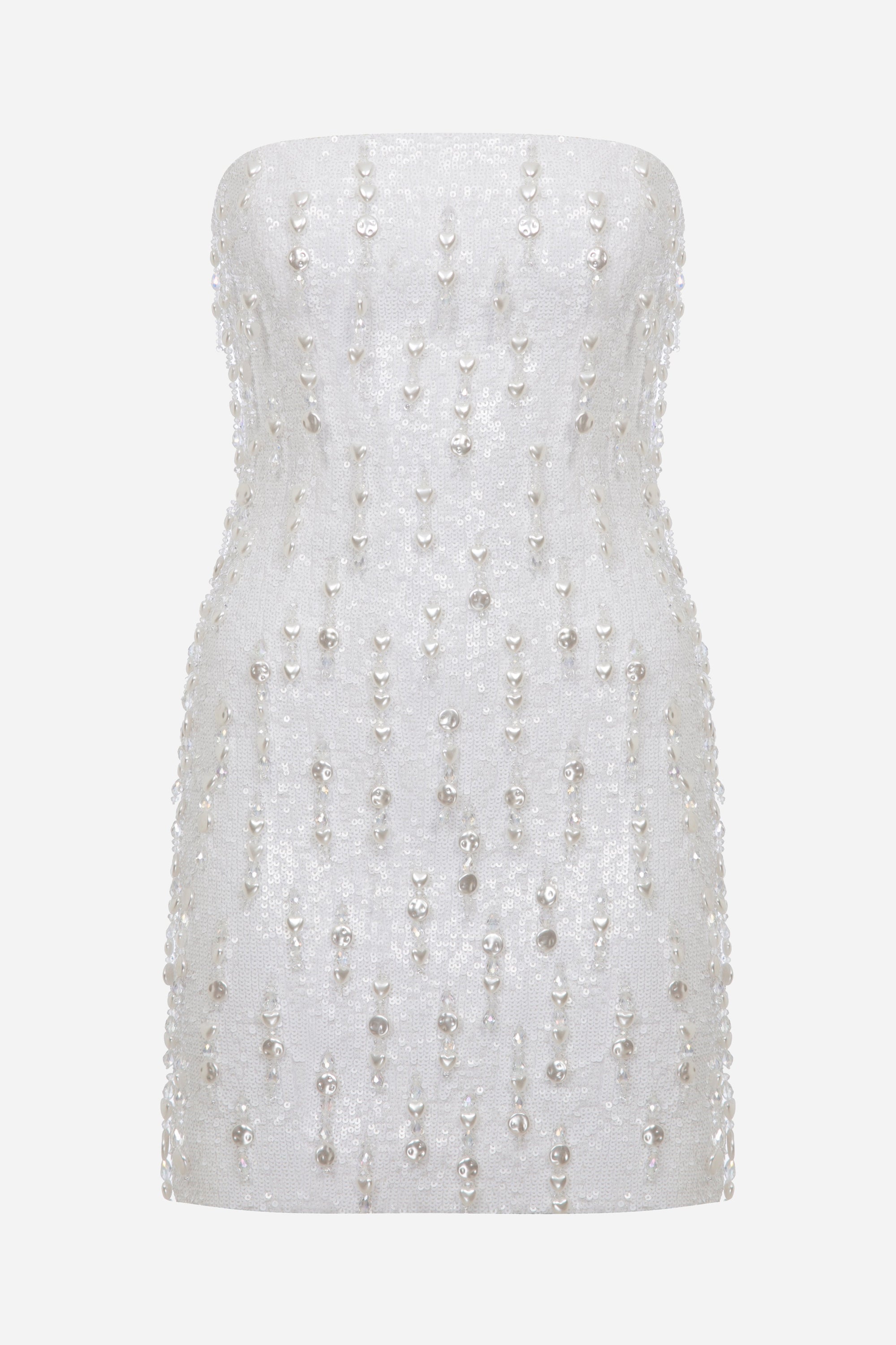 Alice - Strapless Embellished Sequin Mini Dress
