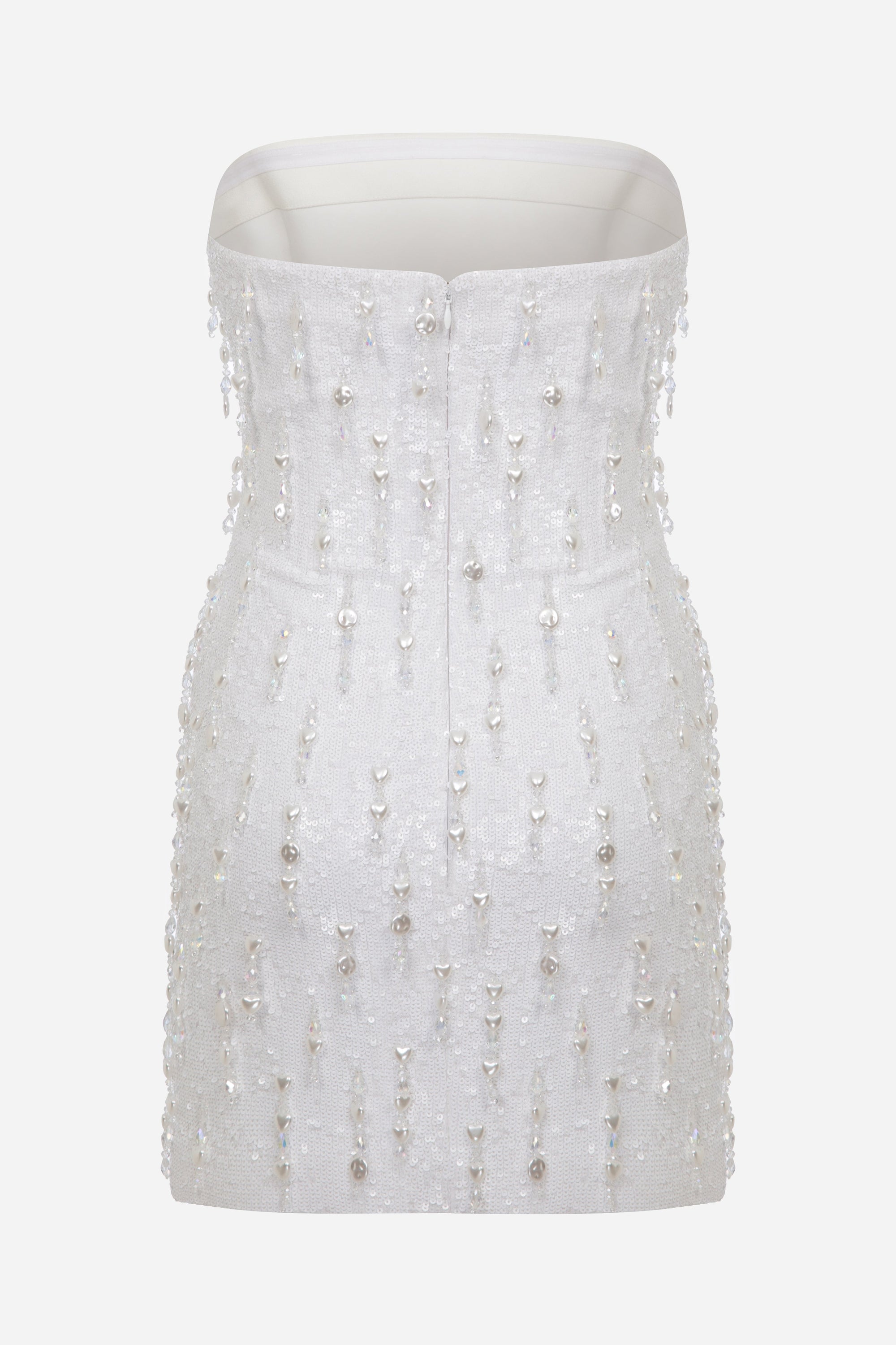 Alice - Strapless Embellished Sequin Mini Dress