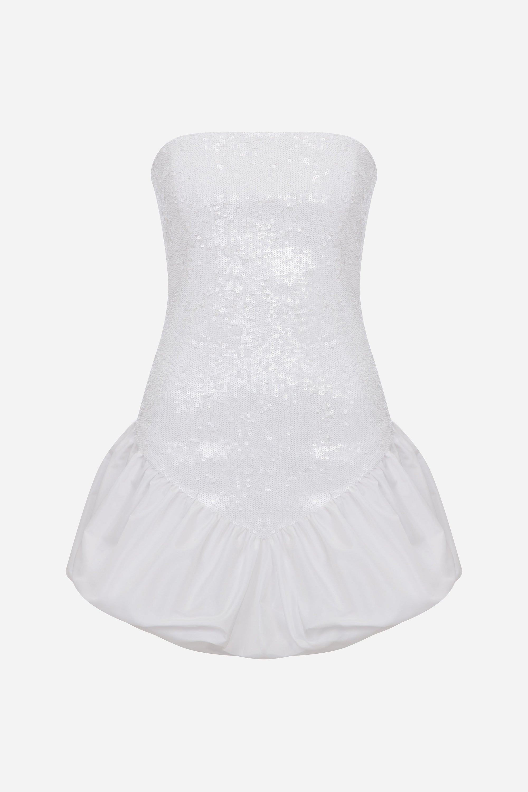 Lana - Strapless Sequin Mini Dress with Voluminous Hem
