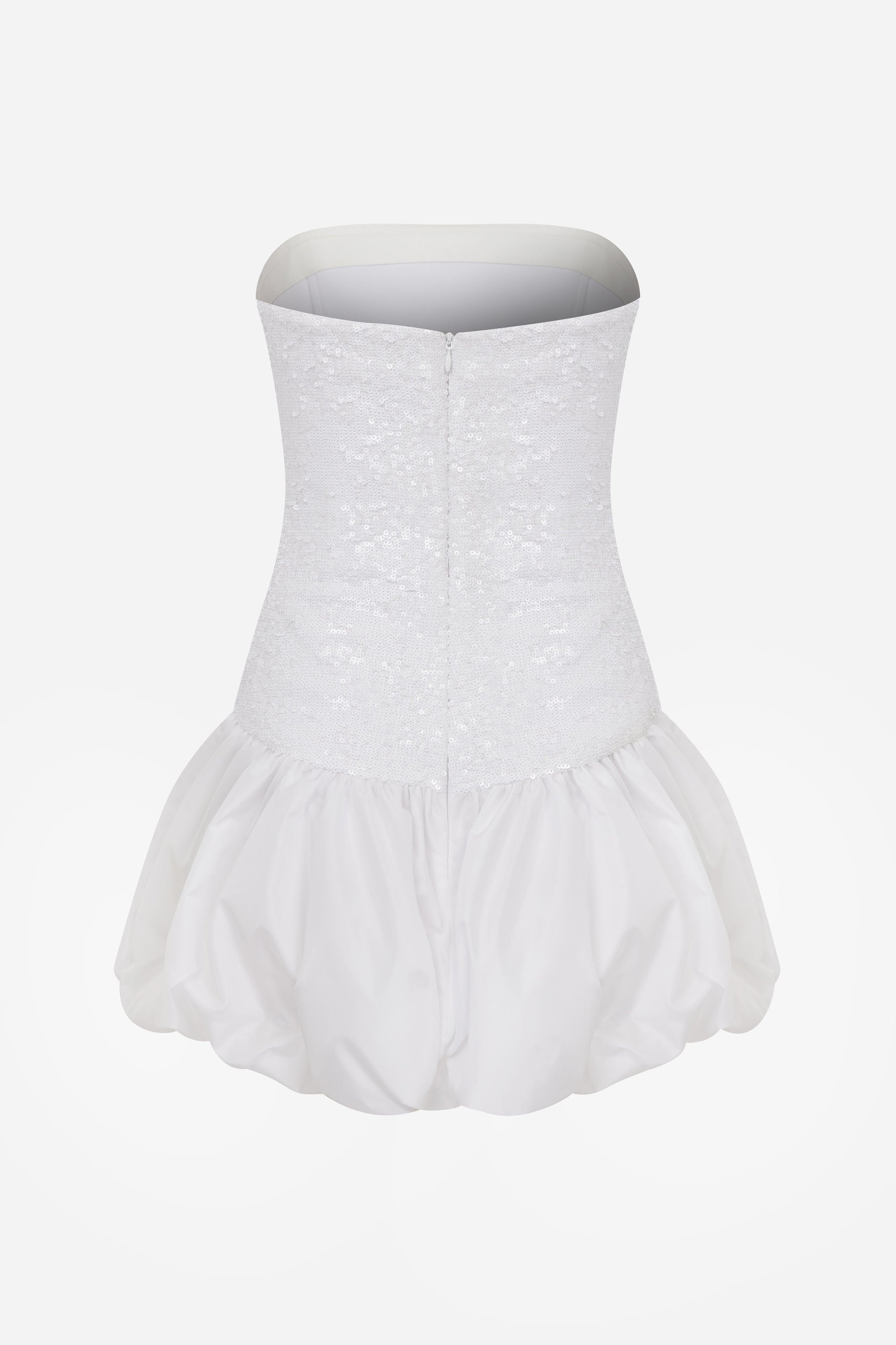 Lana - Strapless Sequin Mini Dress with Voluminous Hem