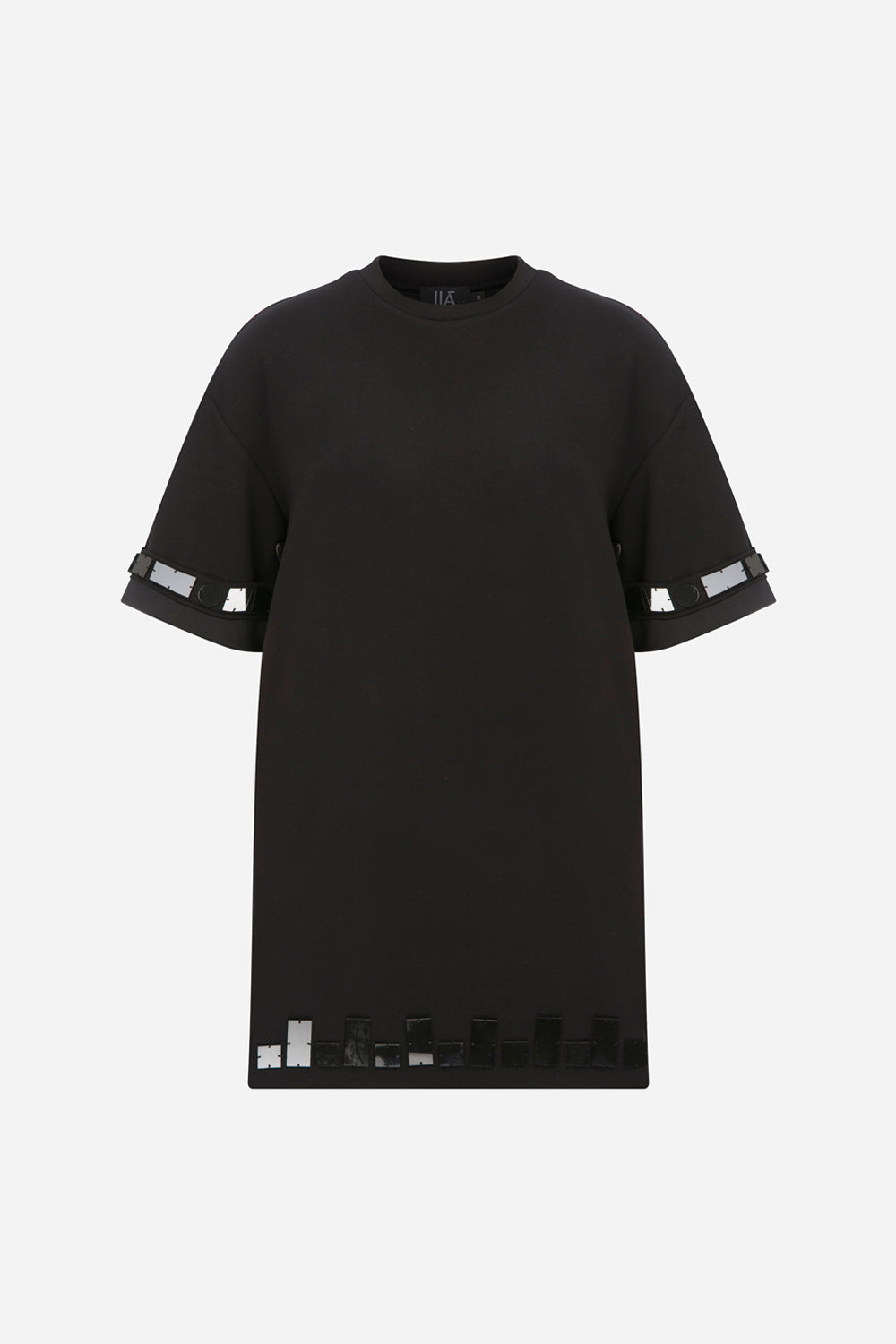 Patsy - Oversize Tshirt With Hand Stitched Mirrors