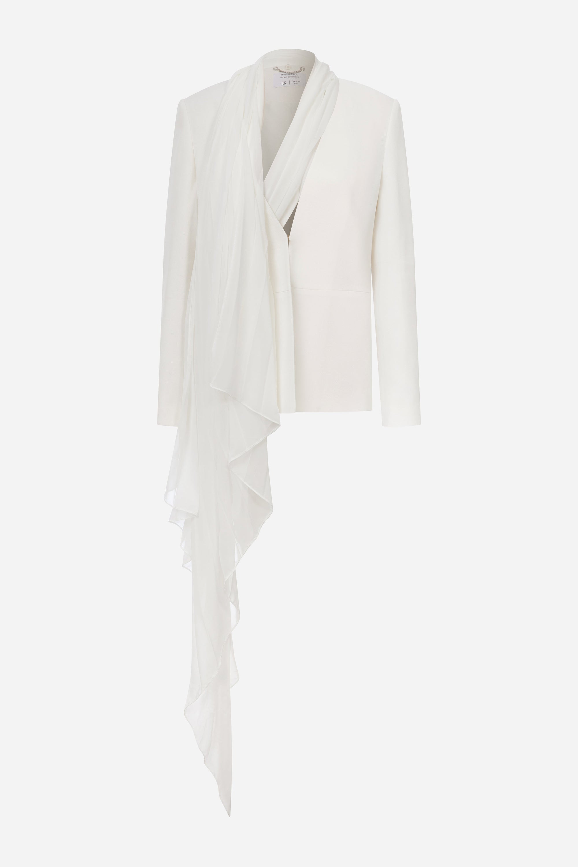 Olly - Oversized Blazer with Chiffon Detail