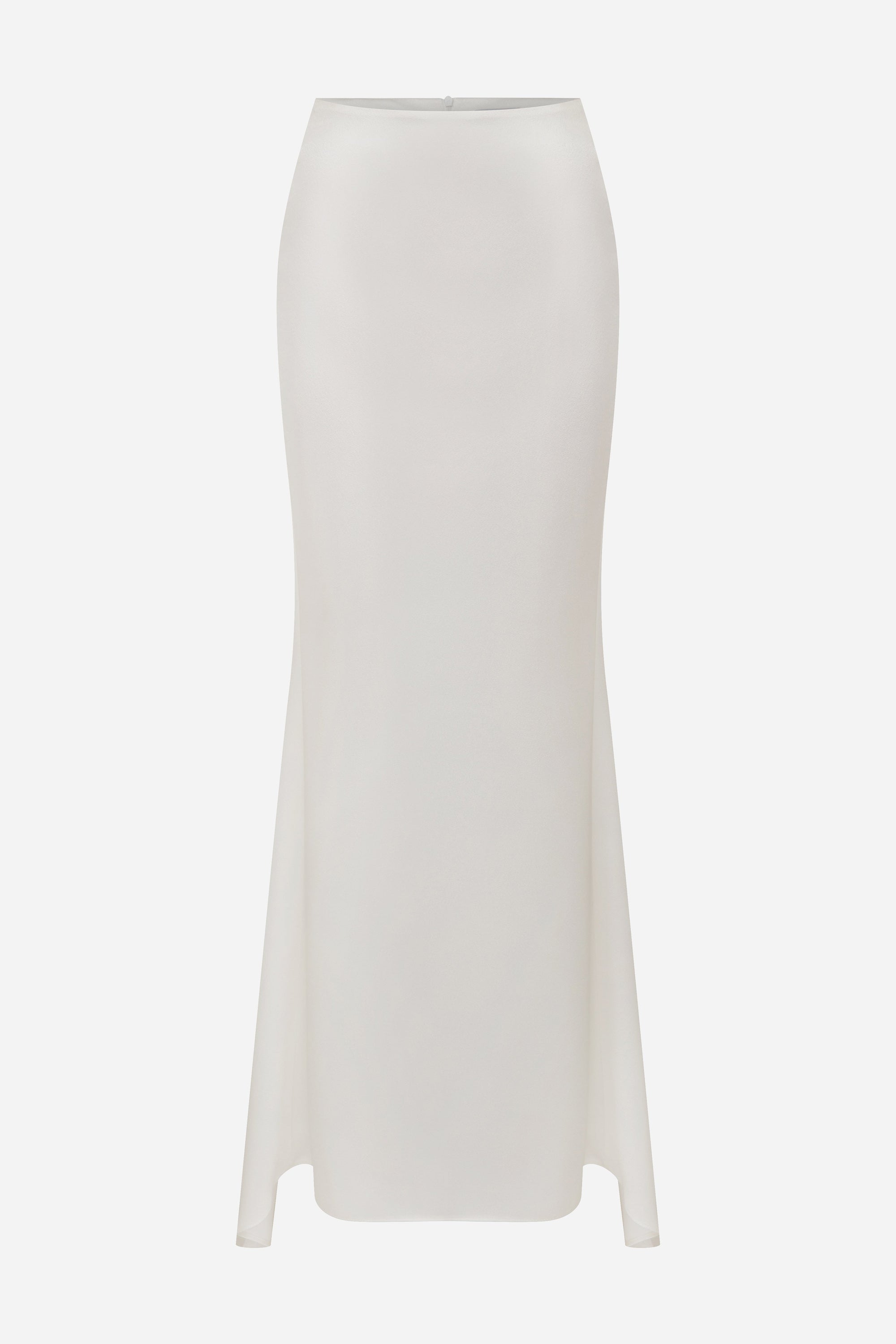 Liya - Satin Maxi Skirt with Train