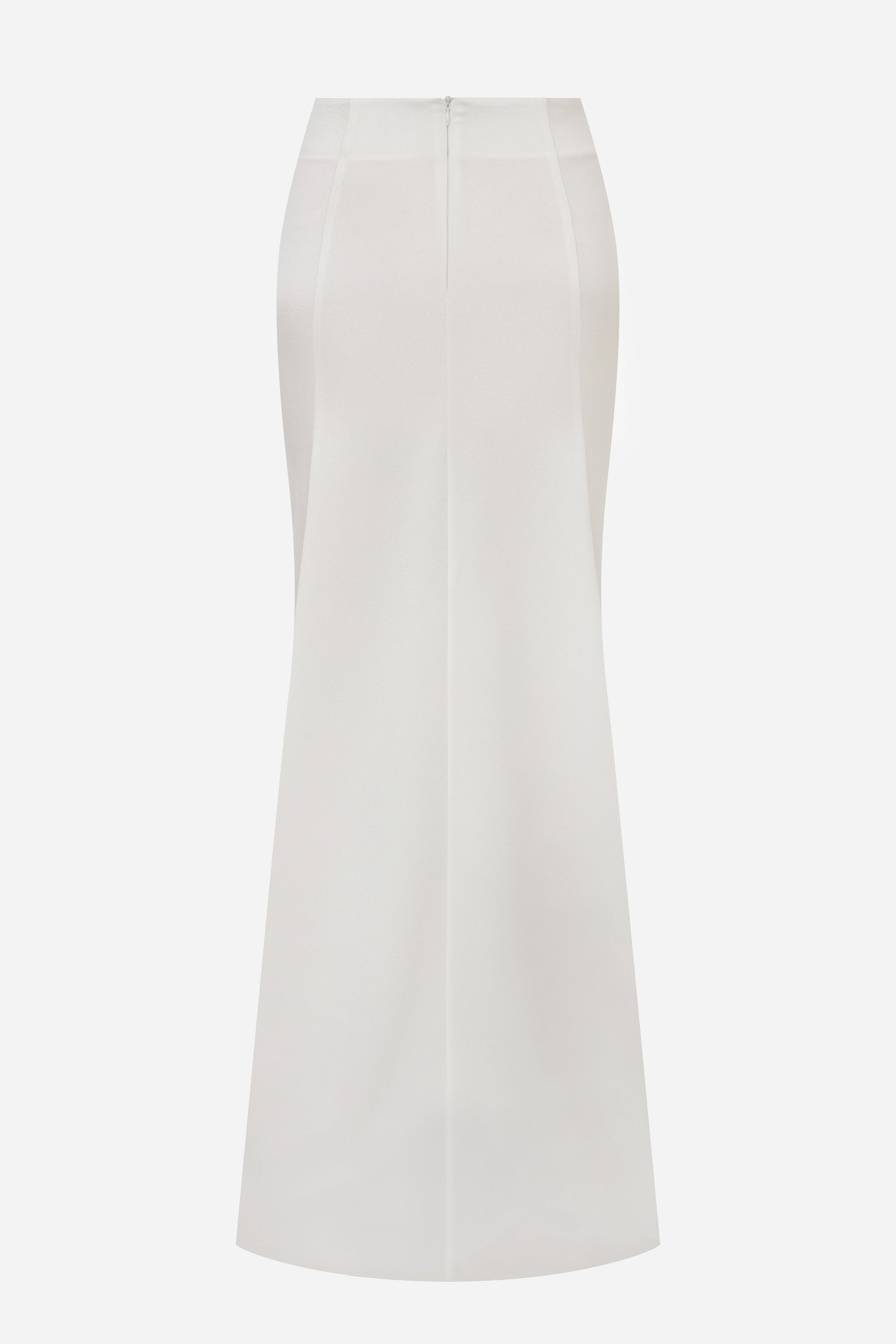 Liya - Satin Maxi Skirt with Train