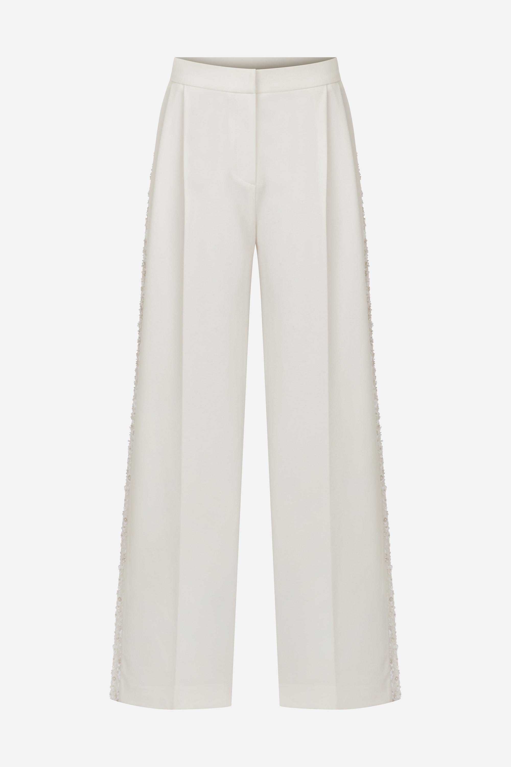 Jane - Double Pleated Tailored Trousers with Side Details
