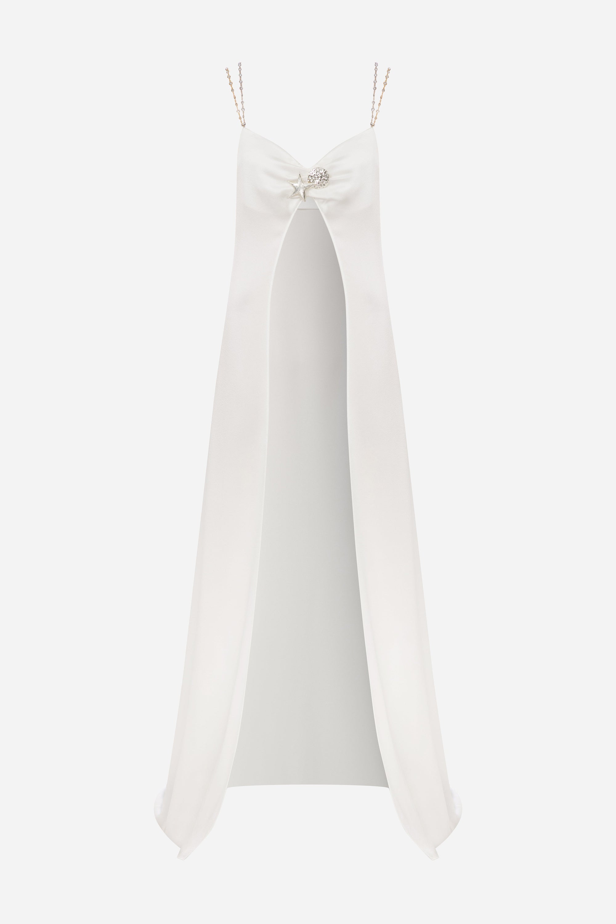 Suri - Satin Assymetrical Crop Blouse