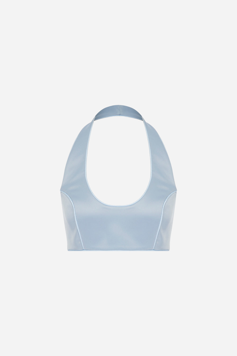 Katie - U Neck Satin Tank Top