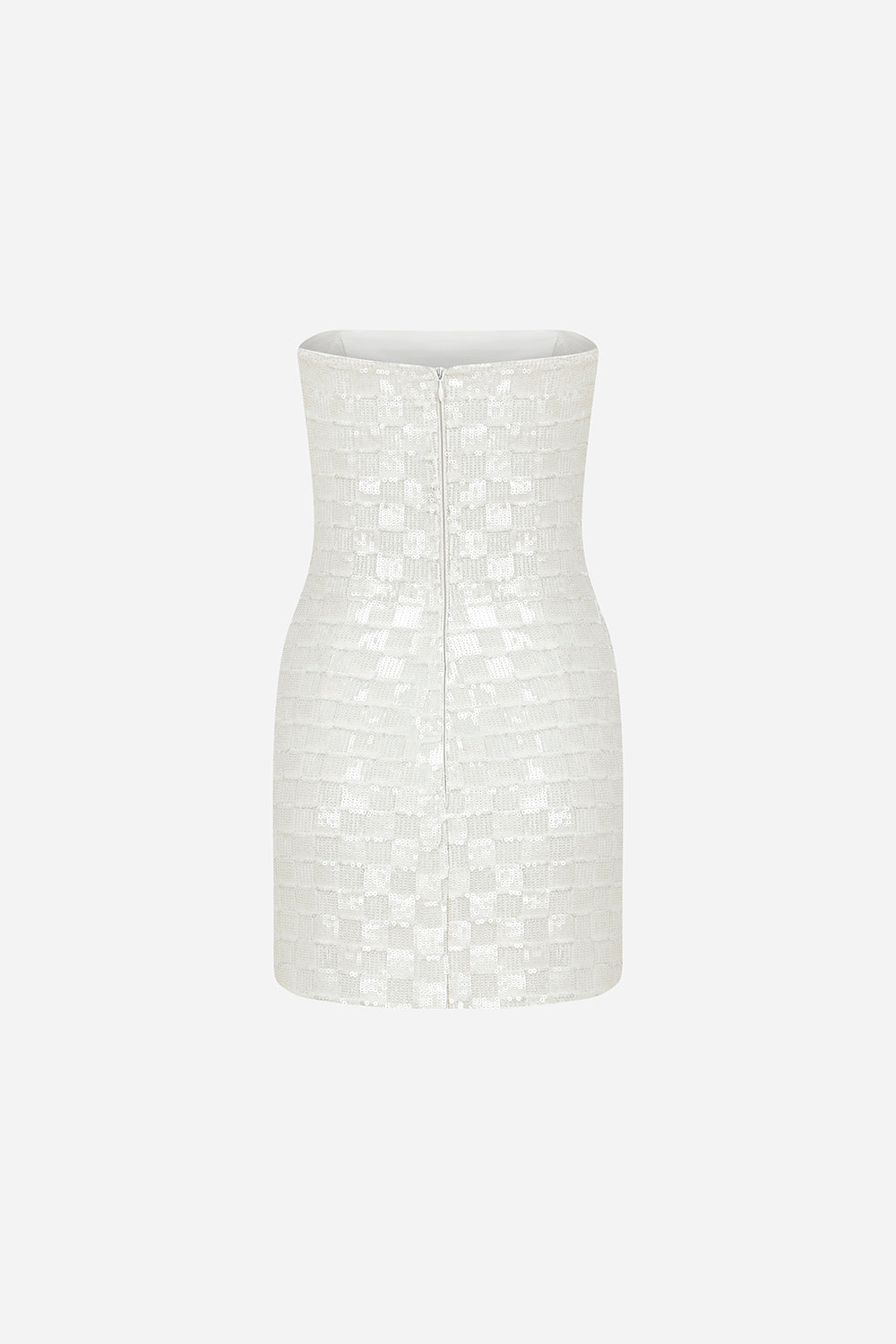Vivian - Strapless Mini Sequin Dress With Hand Stitched Mirrors
