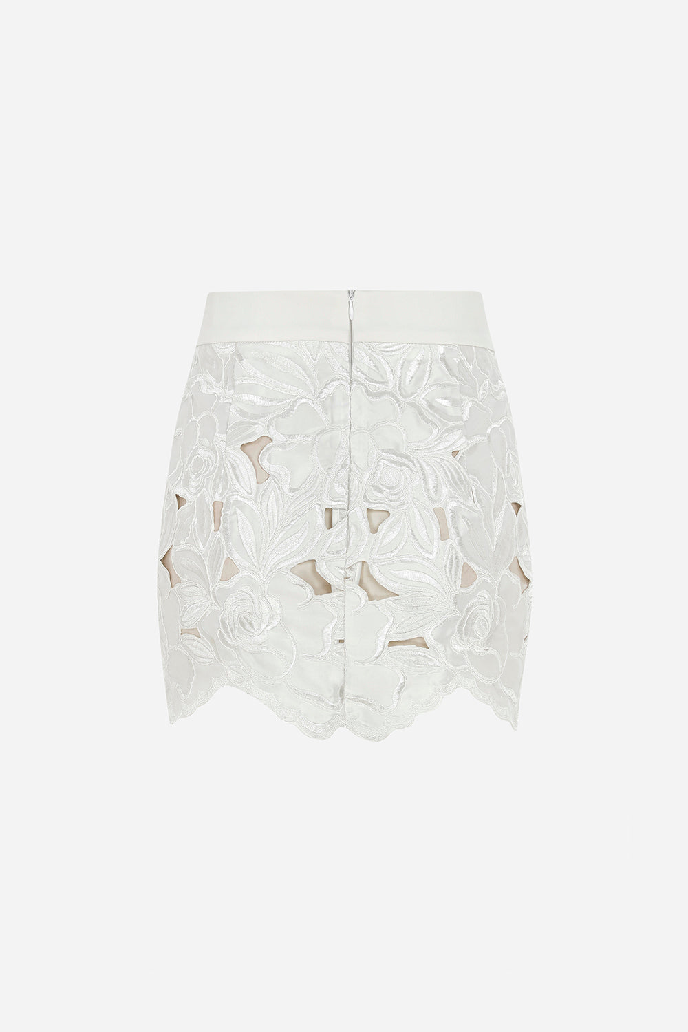 Rosa - Rose Textured Mini Skirt