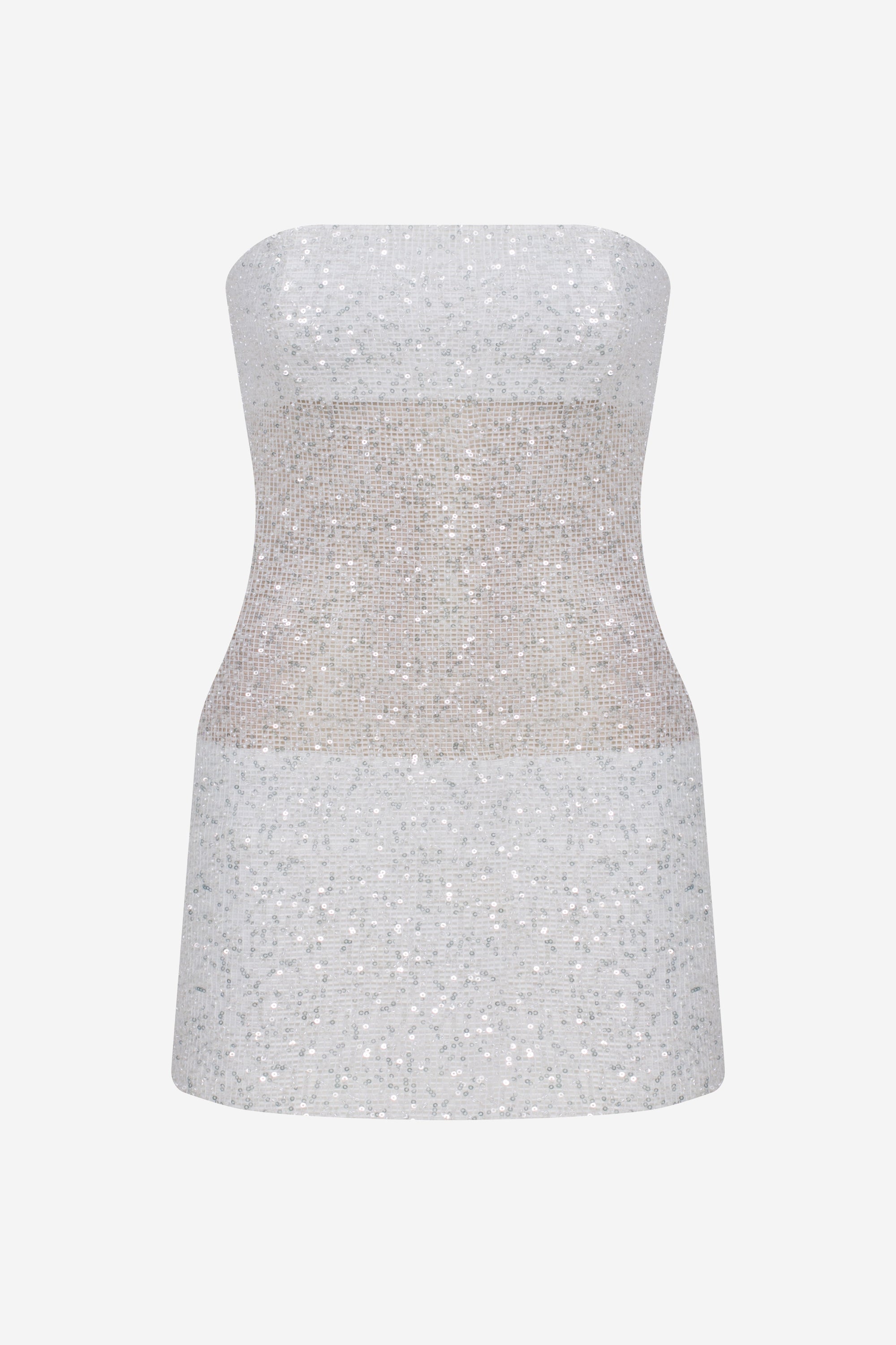Lisa - Strapless Mini Sequin Dress