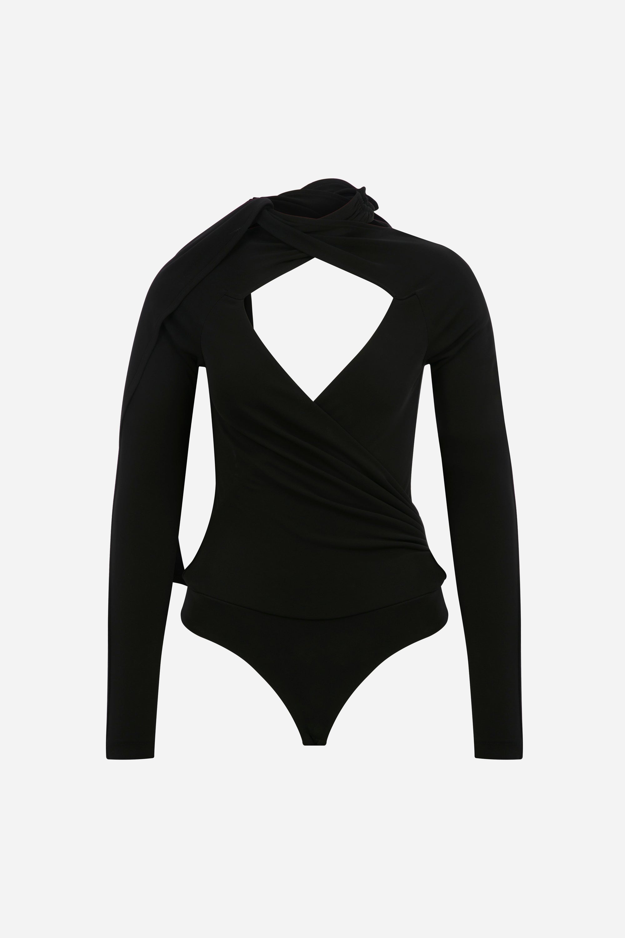 Serena - Long Sleeve Wrap Jersey Body