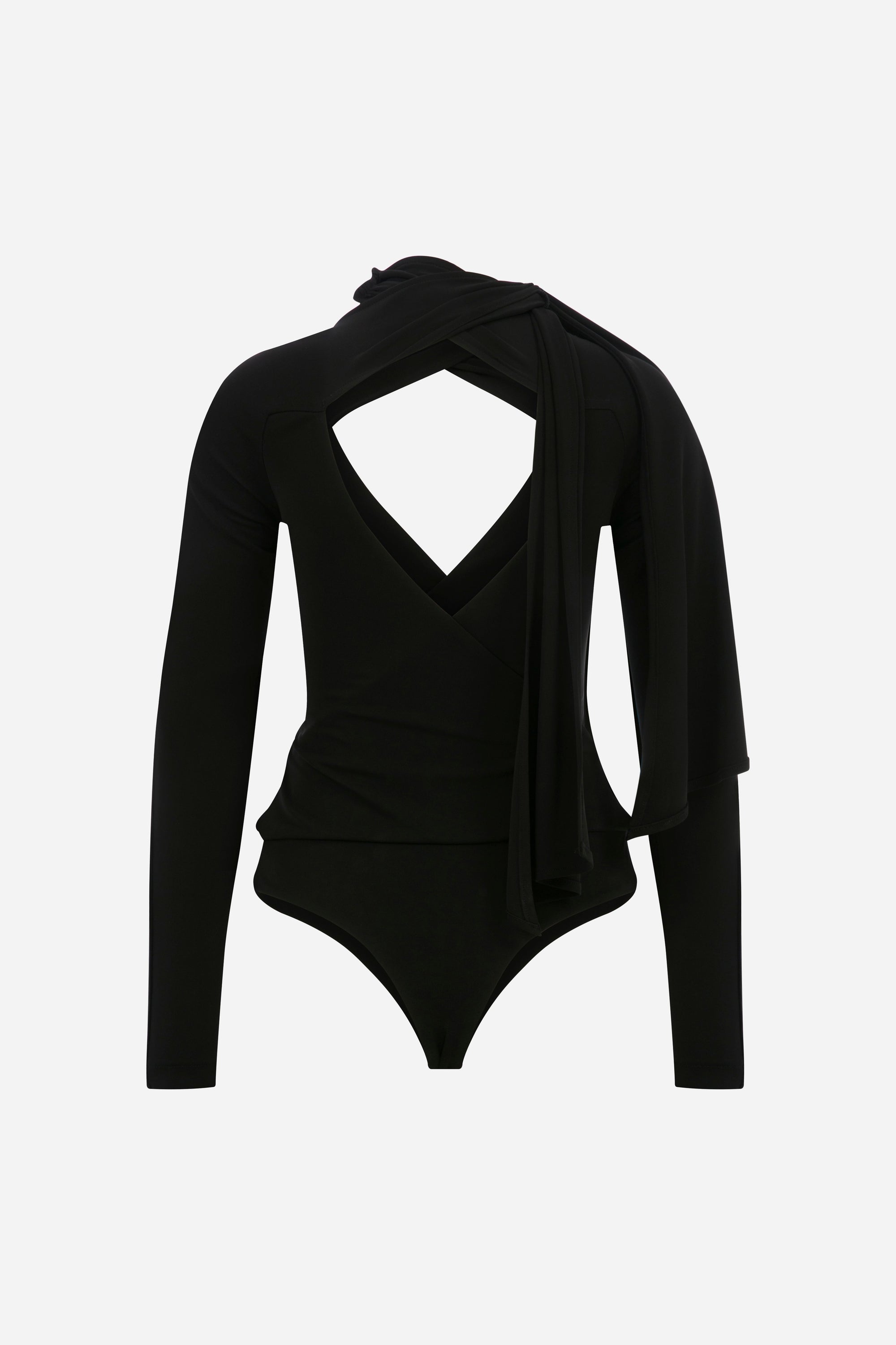 Serena - Long Sleeve Wrap Jersey Body