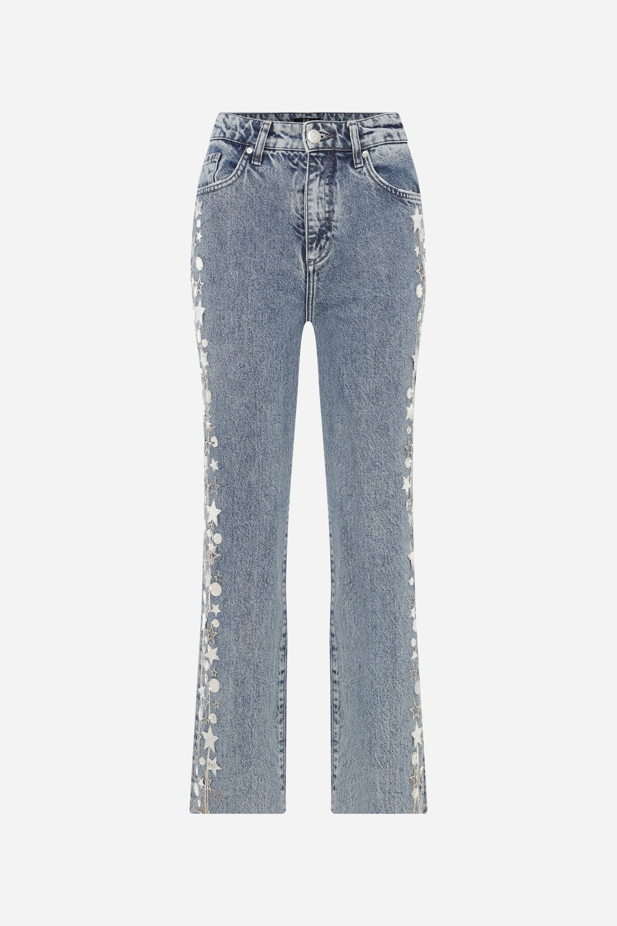 Stella – Jeans with Hand‑Stitched Star Accessories