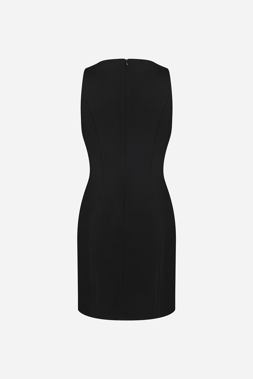 Bridget - Zipper Detailed Halter Neck Mini Dress