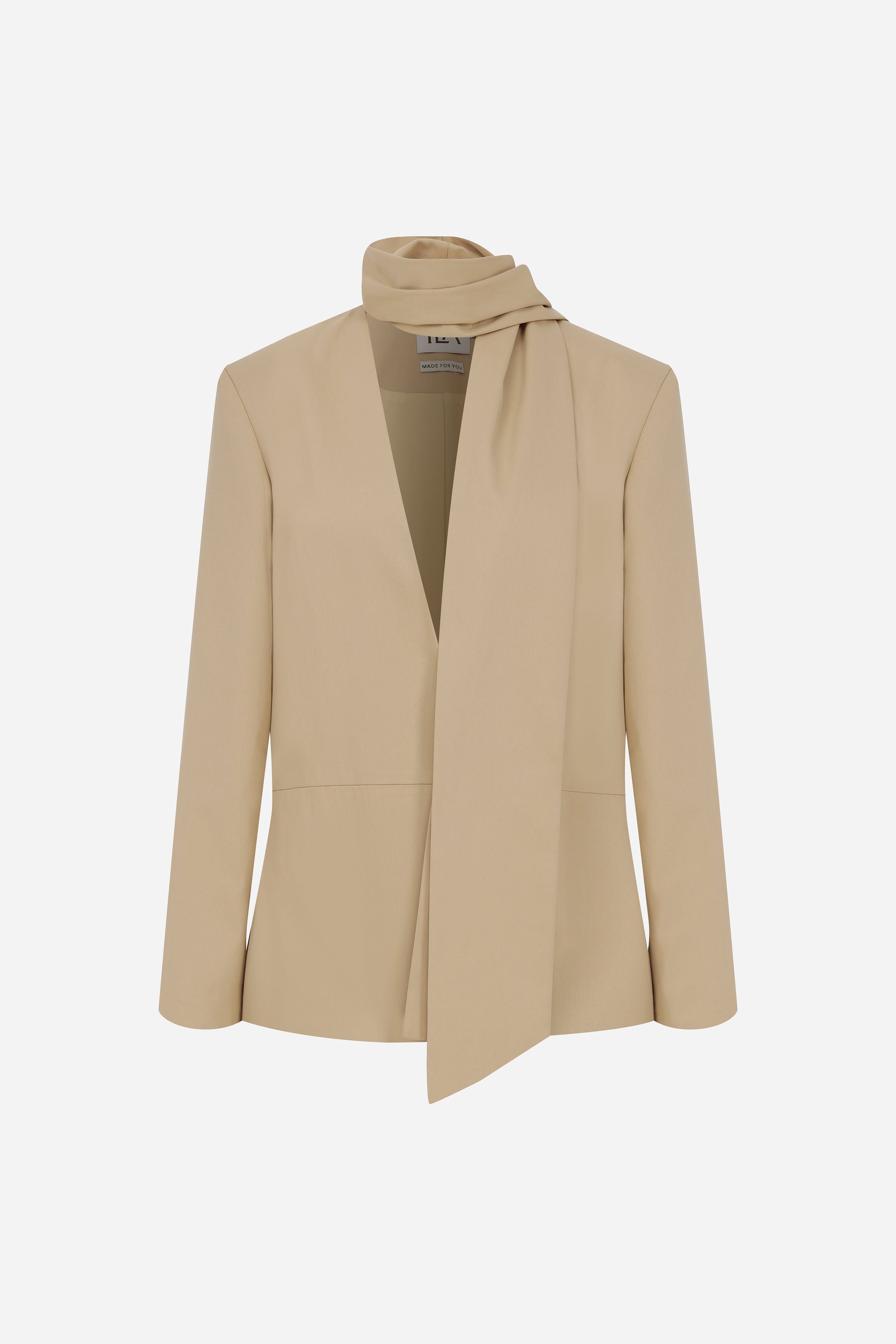Anny - Oversized Blazer with Scarf Detail