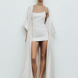 Lola-Lace Spaghetti-Strap Mini Dress With Hand-Beaded Embellishments