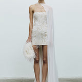 Yulia - Embroidered Collar Cape