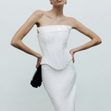 Lily - Jacquard Midi Skirt