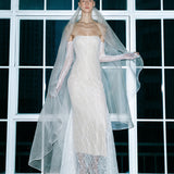 Lya-Hand-Beaded Off-Shoulder Lace Maxi Dress With Inner Corset
