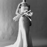 Lotus-Silk Dupion Skirt With Train Detail