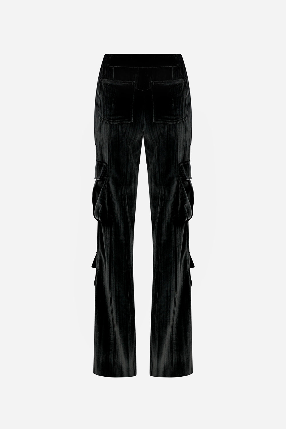 Alison - Cotton Modal Velvet Cargo Trousers