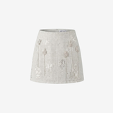 Aurea-Sequin Structured Mini Skirt