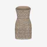 Leora-Strapless Sequin Mini Dress